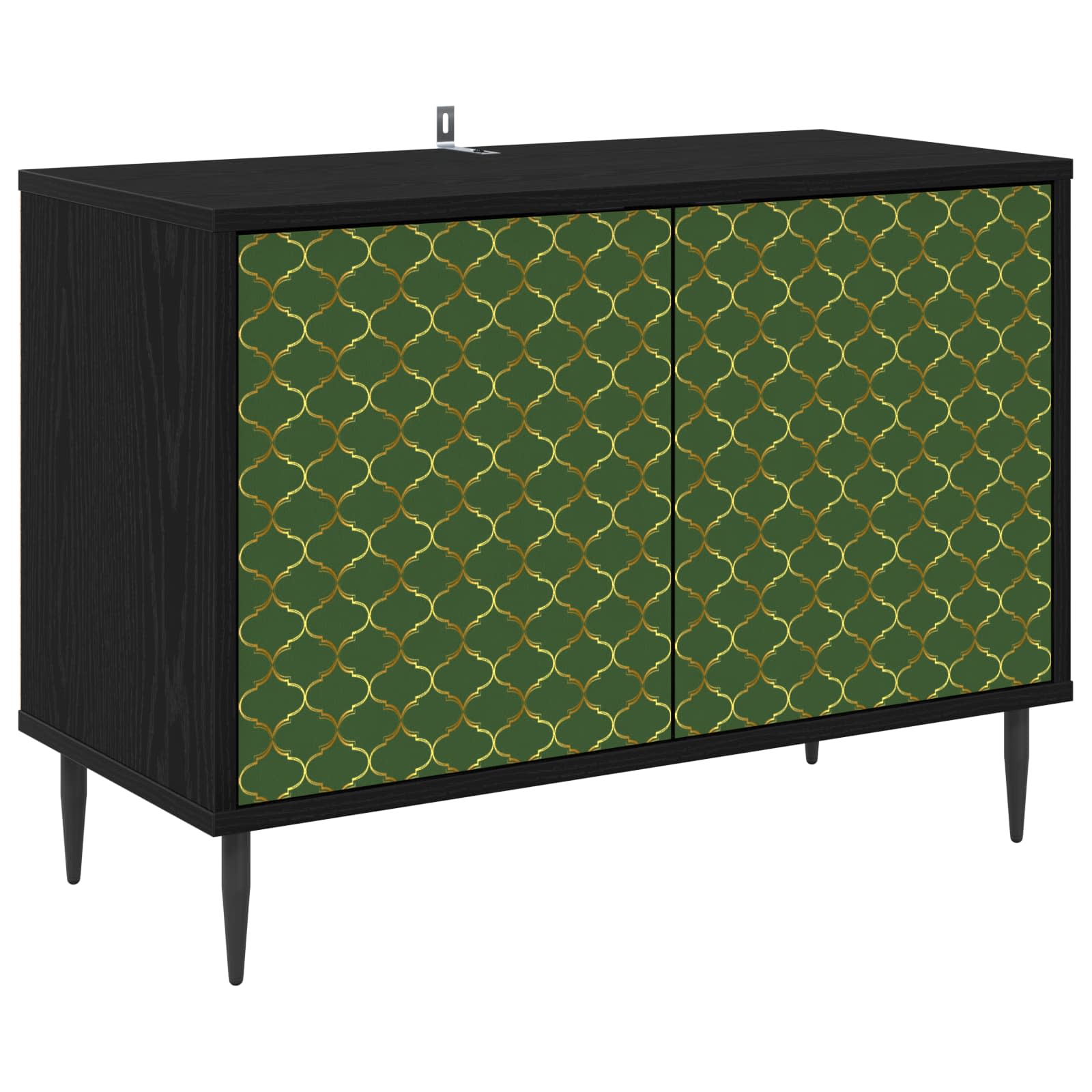 vidaXL Szafka pod telewizor GELEEN 69 x 33 x 50,5 cm Czarny dąb