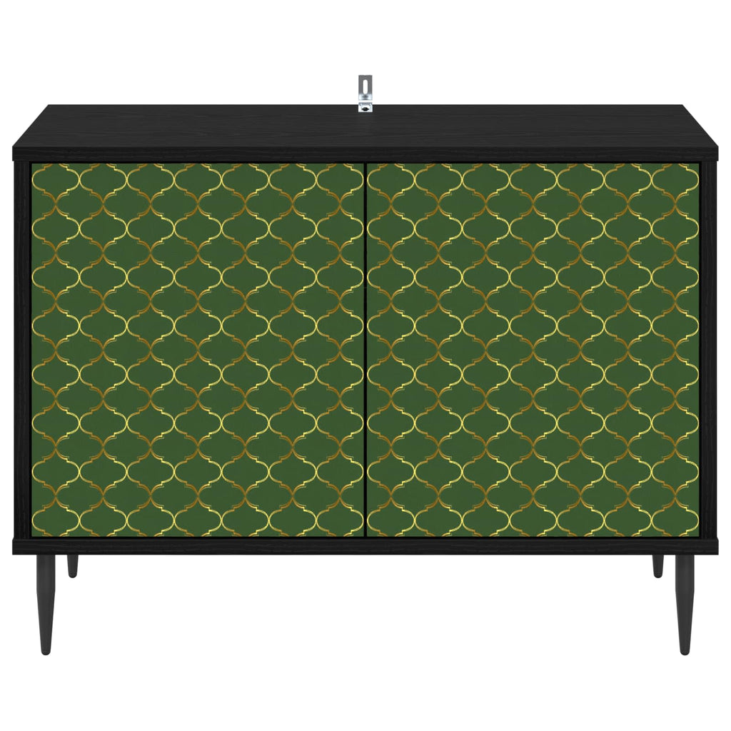 vidaXL Szafka pod telewizor GELEEN 69 x 33 x 50,5 cm Czarny dąb