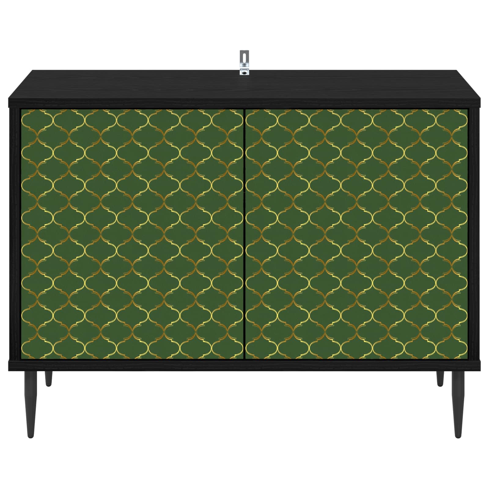 vidaXL Szafka pod telewizor GELEEN 69 x 33 x 50,5 cm Czarny dąb