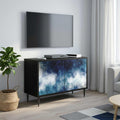 vidaXL Szafka pod telewizor RAALTE 69 x 33 x 50,5 cm Czarny dąb