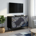 vidaXL Szafka pod telewizor DOKKUM 69 x 33 x 50,5 cm Czarny dąb