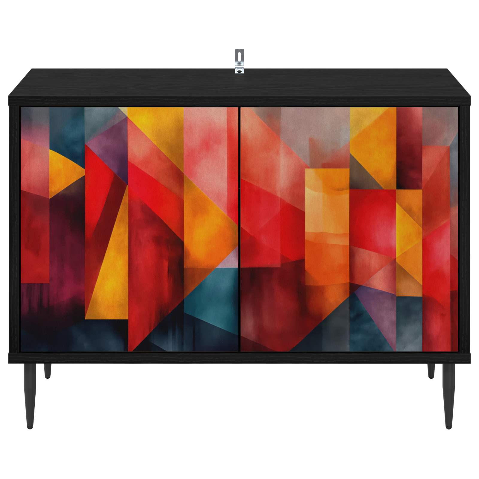 vidaXL Szafka pod telewizor HEESCH 69 x 33 x 50,5 cm Czarny dąb
