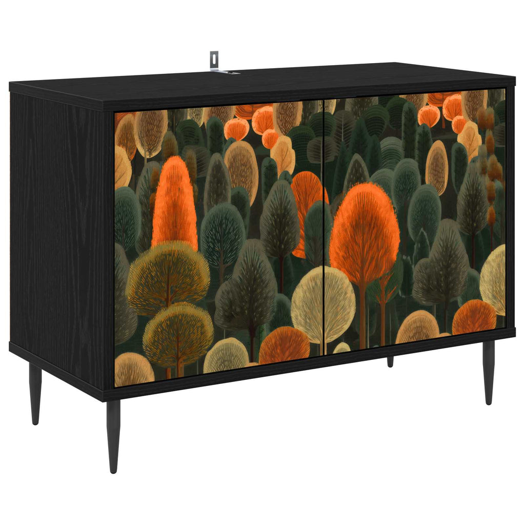 vidaXL Szafka pod telewizor ZAANDAM 69 x 33 x 50,5 cm Czarny dąb