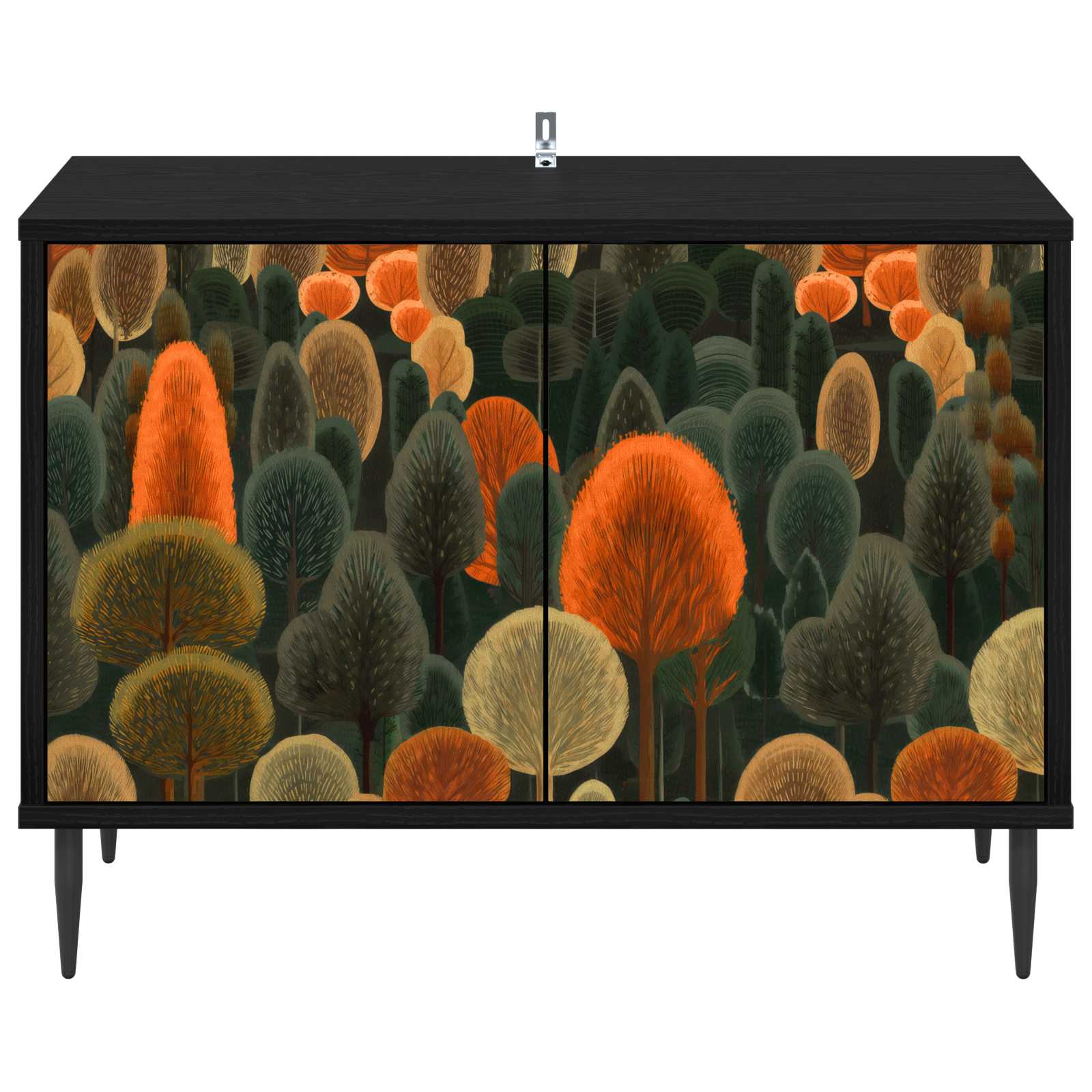 vidaXL Szafka pod telewizor ZAANDAM 69 x 33 x 50,5 cm Czarny dąb