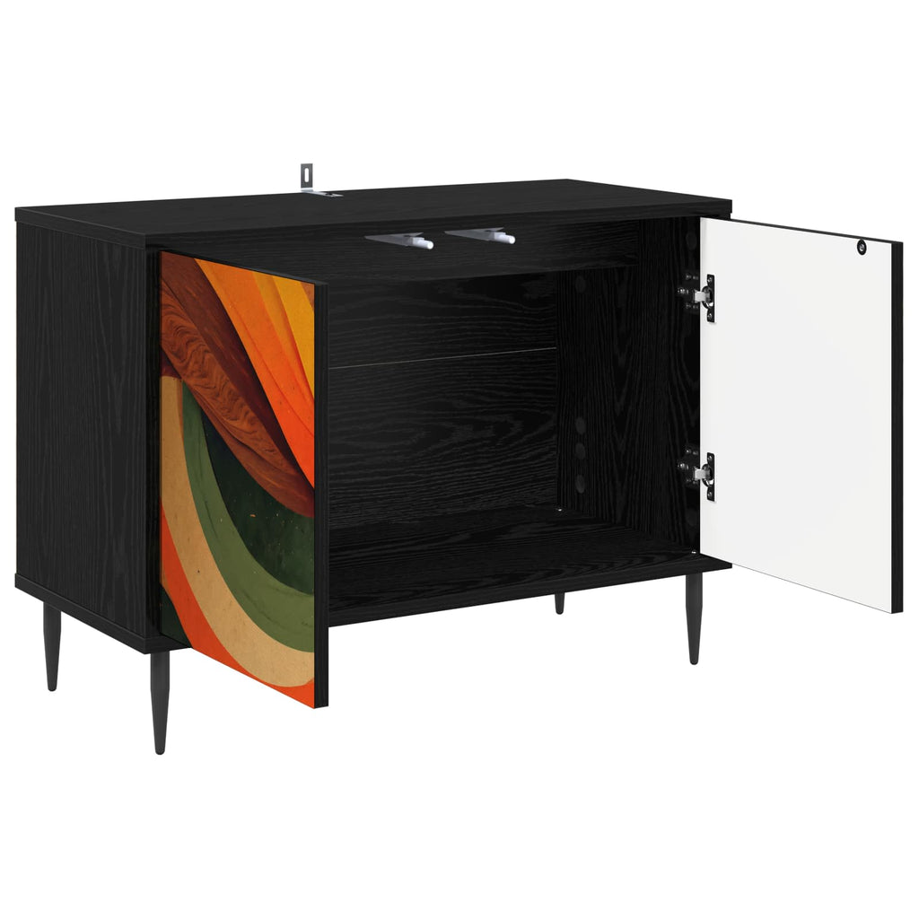 vidaXL Szafka pod telewizor BONN 69 x 33 x 50,5 cm Czarny dąb