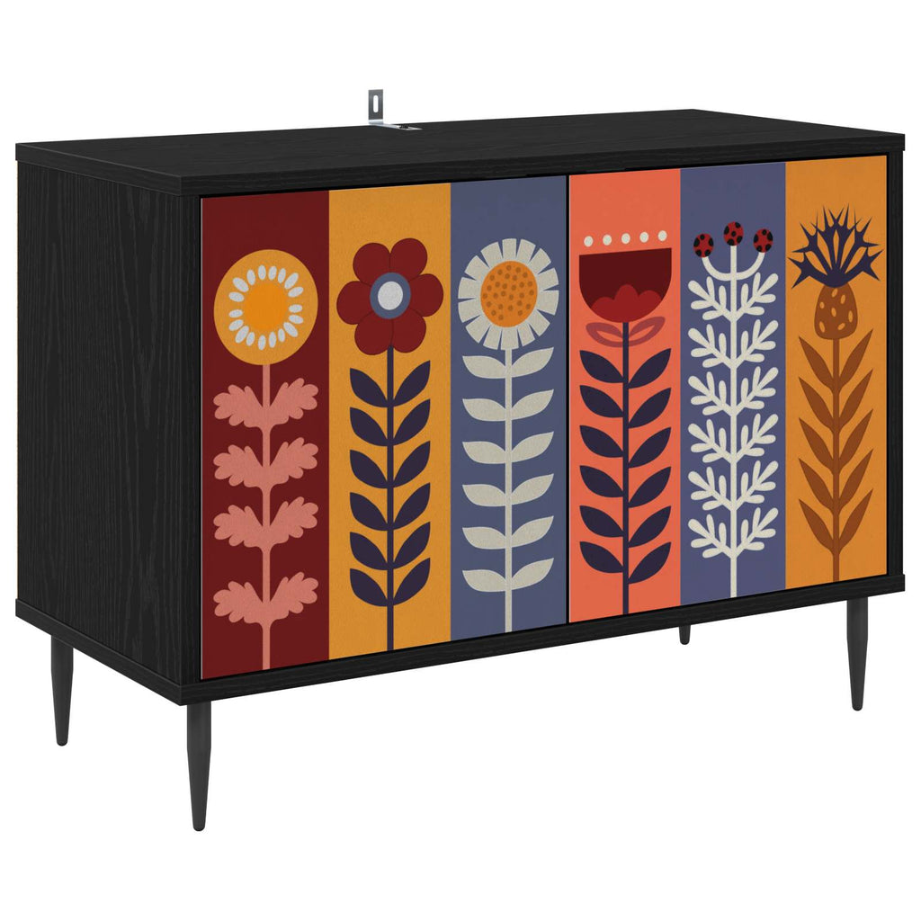 vidaXL Szafka pod telewizor ESSEN 69 x 33 x 50,5 cm Czarny dąb