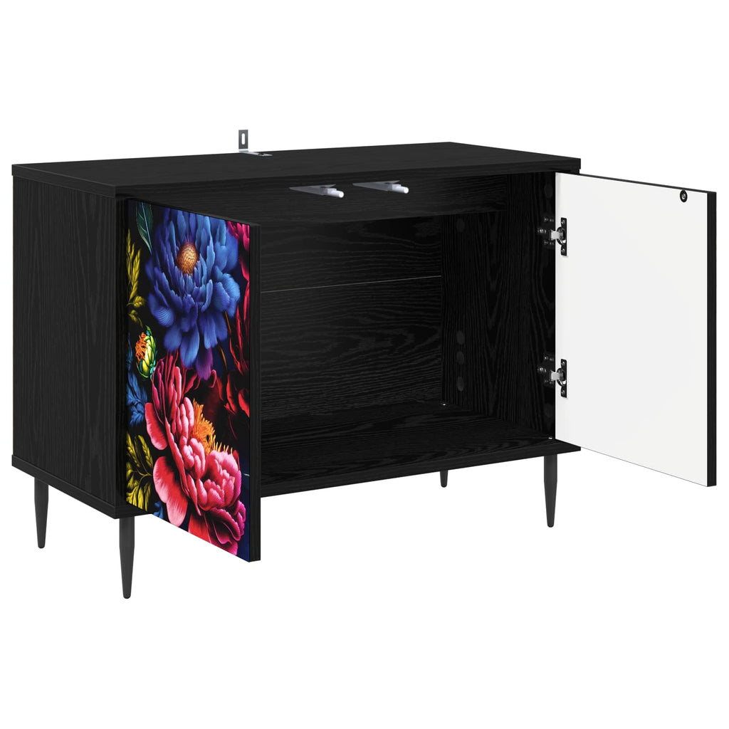vidaXL Szafka pod telewizor KIEL 69 x 33 x 50,5 cm Czarny dąb