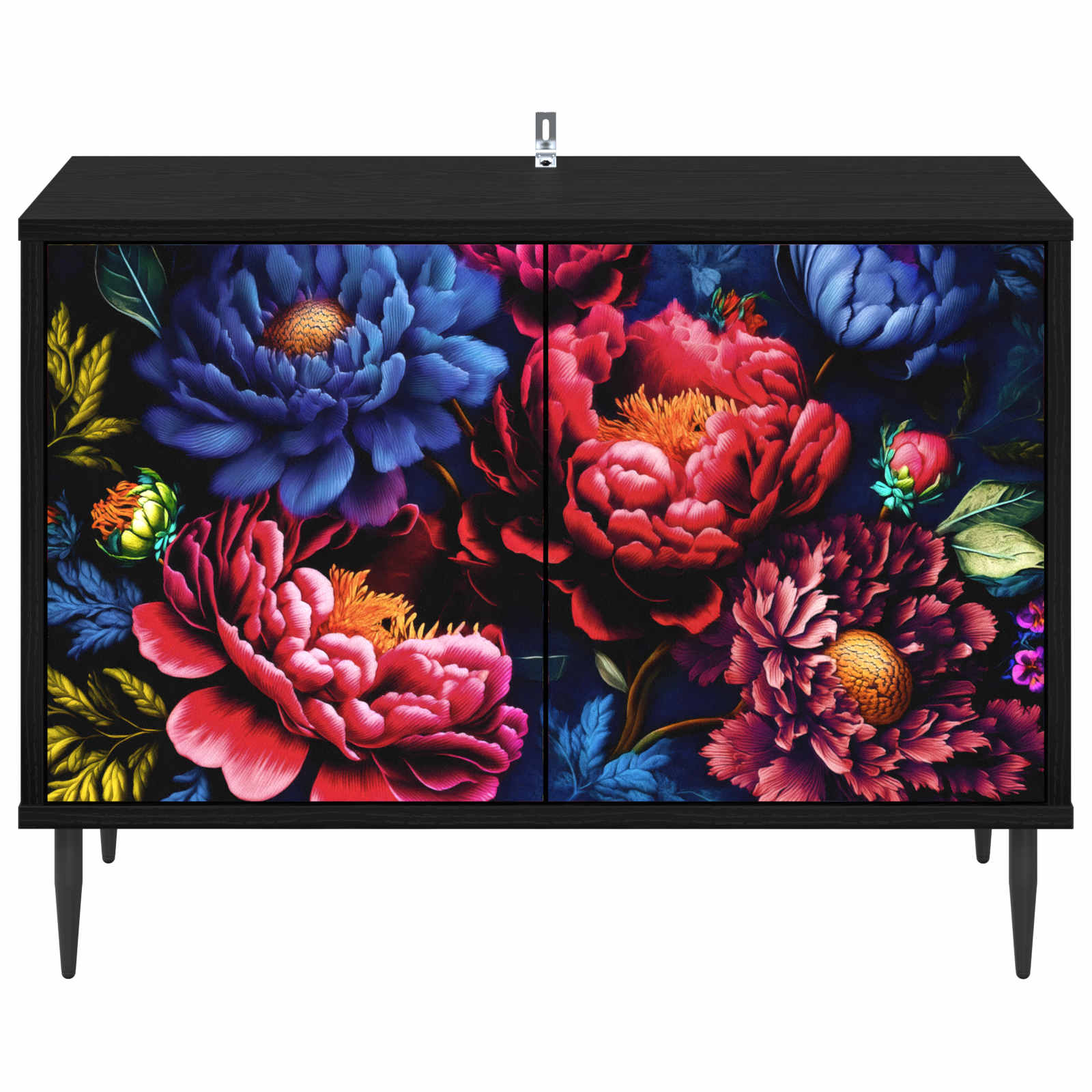 vidaXL Szafka pod telewizor KIEL 69 x 33 x 50,5 cm Czarny dąb