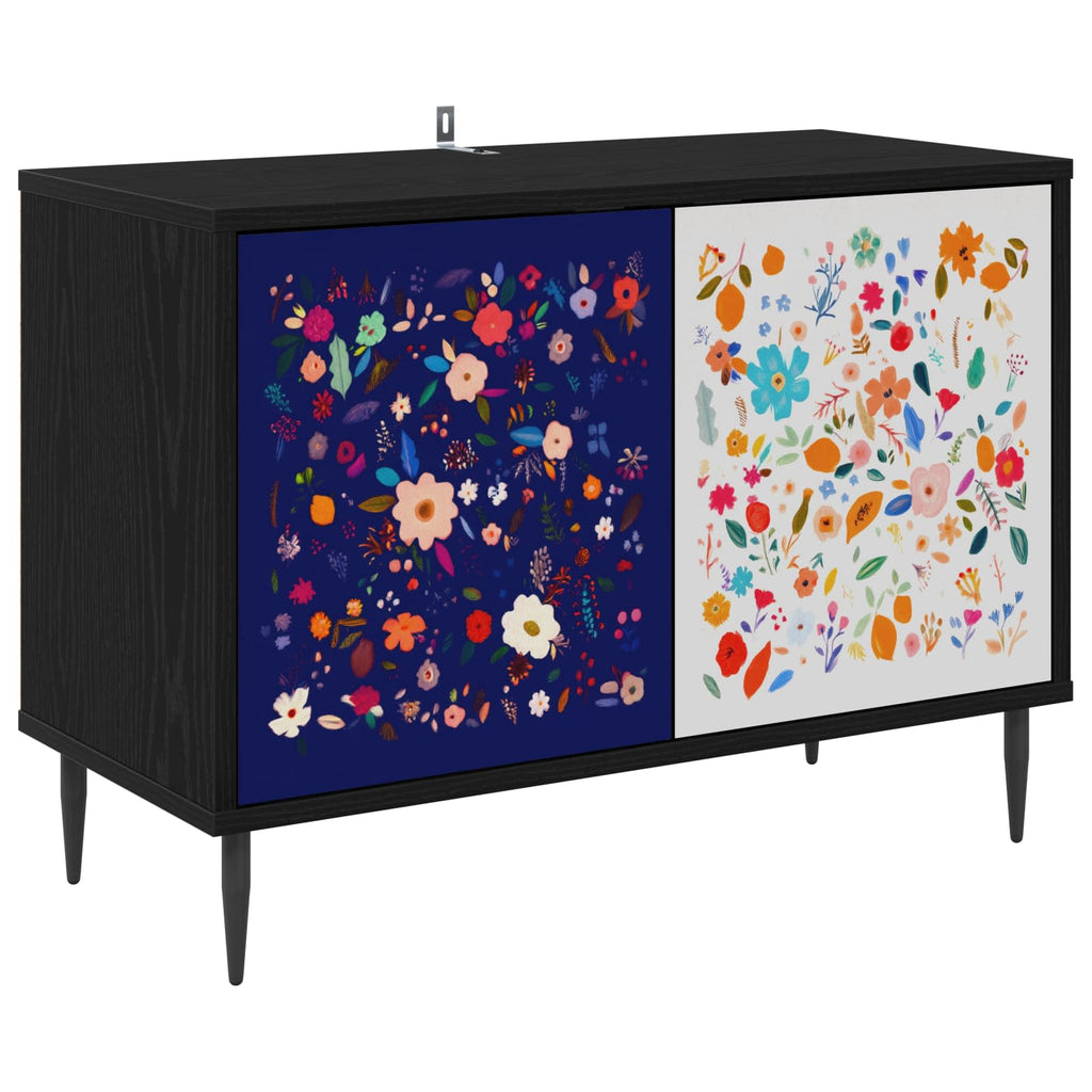 vidaXL Szafka pod telewizor MAINZ 69 x 33 x 50,5 cm Czarny dąb
