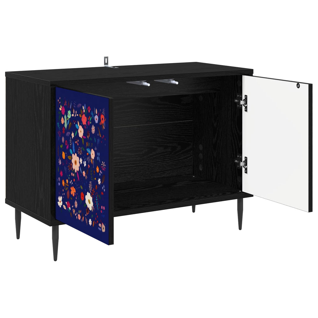 vidaXL Szafka pod telewizor MAINZ 69 x 33 x 50,5 cm Czarny dąb