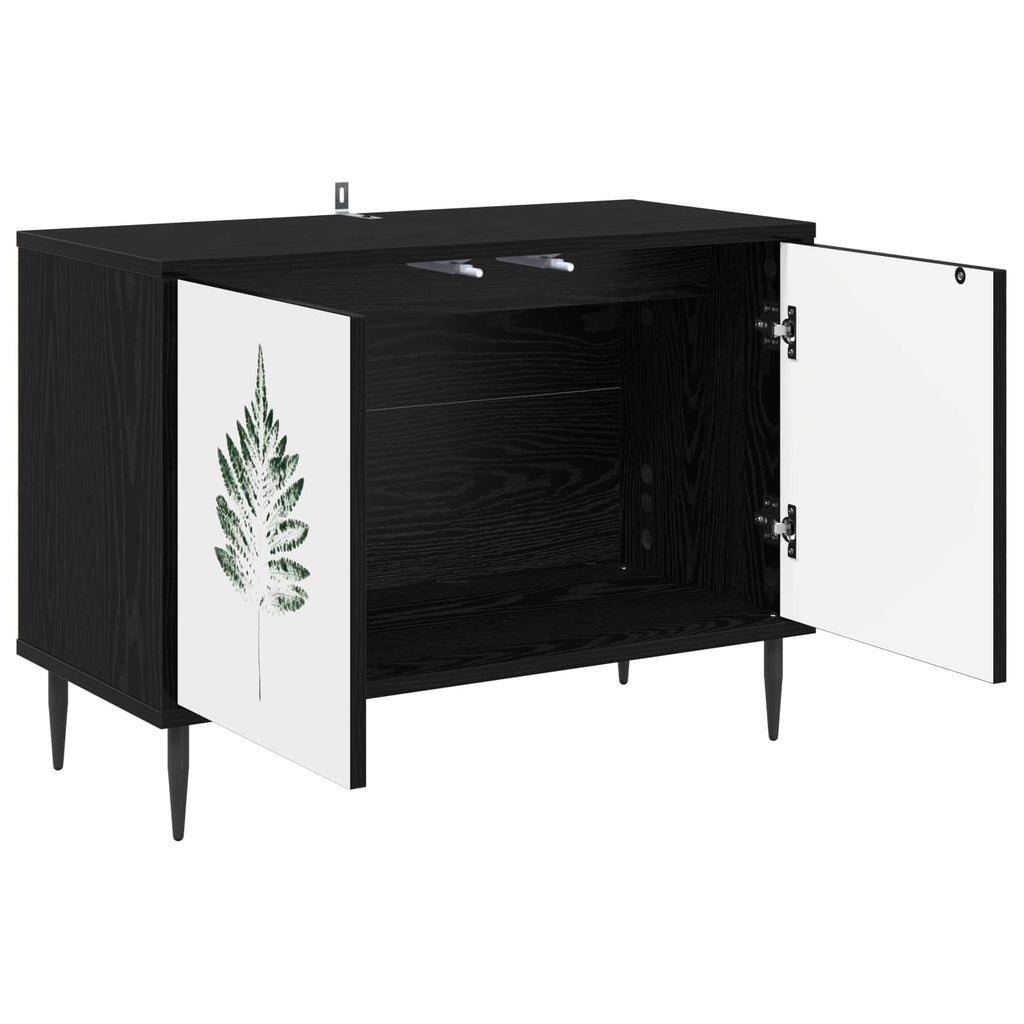 vidaXL Szafka pod telewizor HANAU 69 x 33 x 50,5 cm Czarny dąb