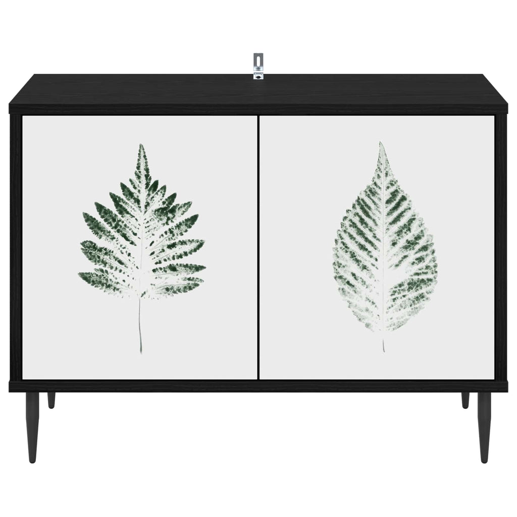 vidaXL Szafka pod telewizor HANAU 69 x 33 x 50,5 cm Czarny dąb
