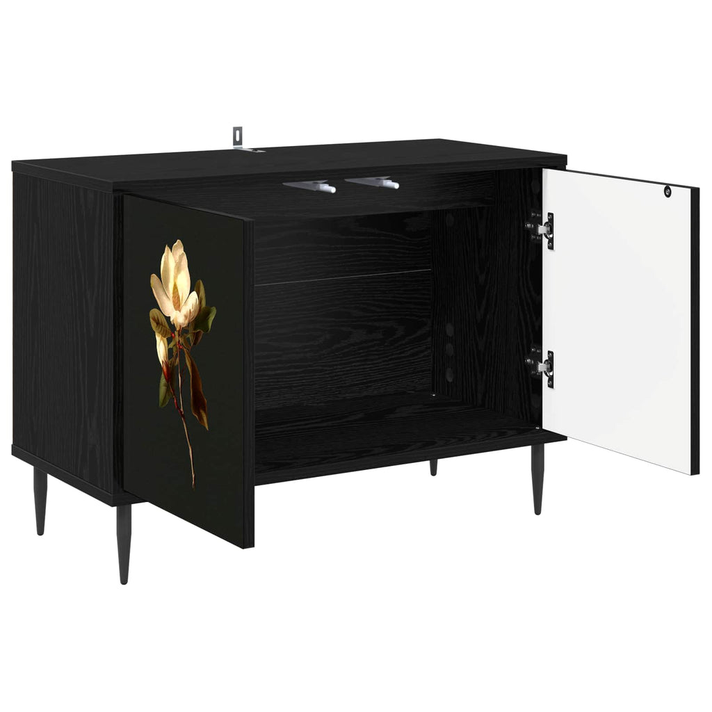 vidaXL Szafka pod telewizor BREMEN 69 x 33 x 50,5 cm Czarny dąb