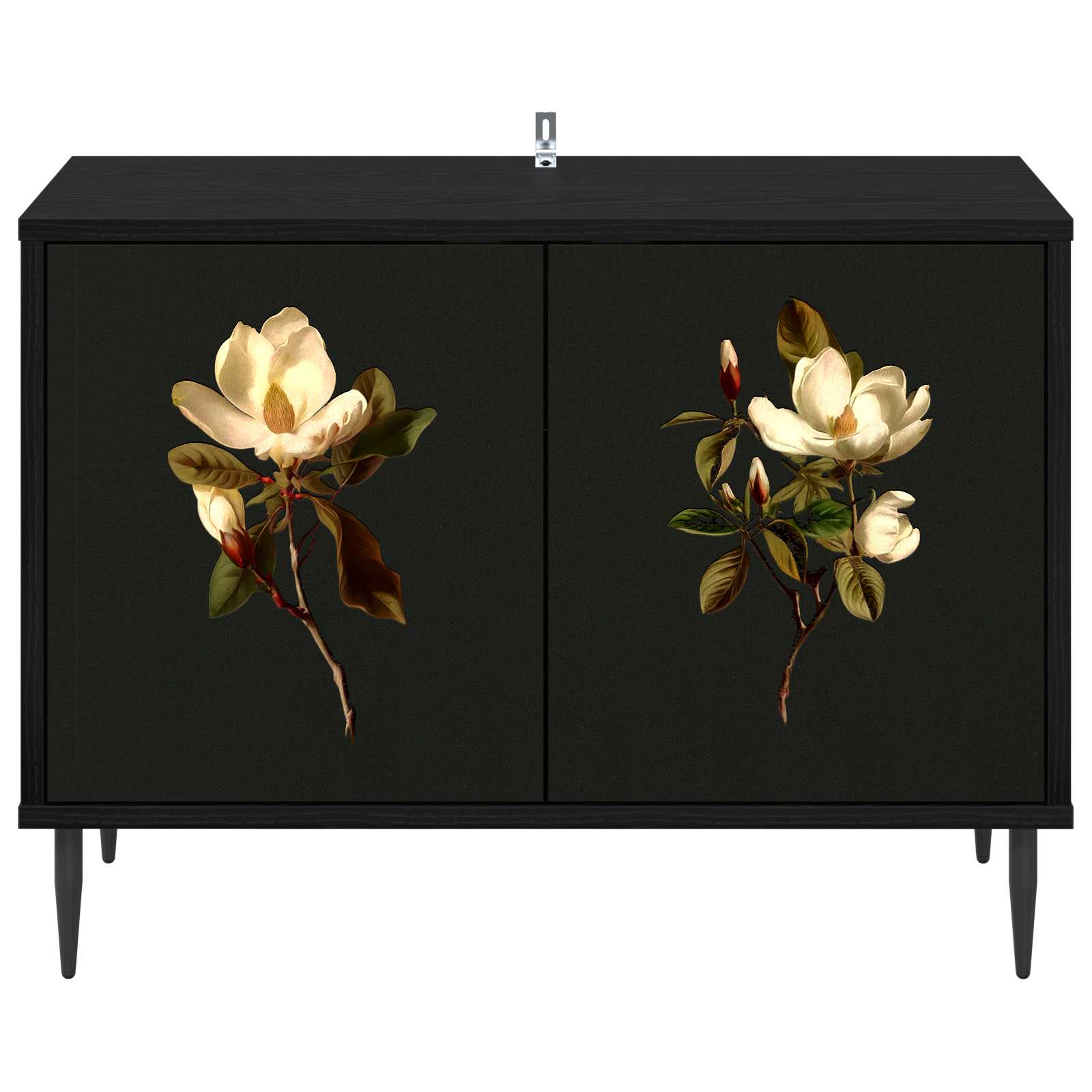 vidaXL Szafka pod telewizor BREMEN 69 x 33 x 50,5 cm Czarny dąb
