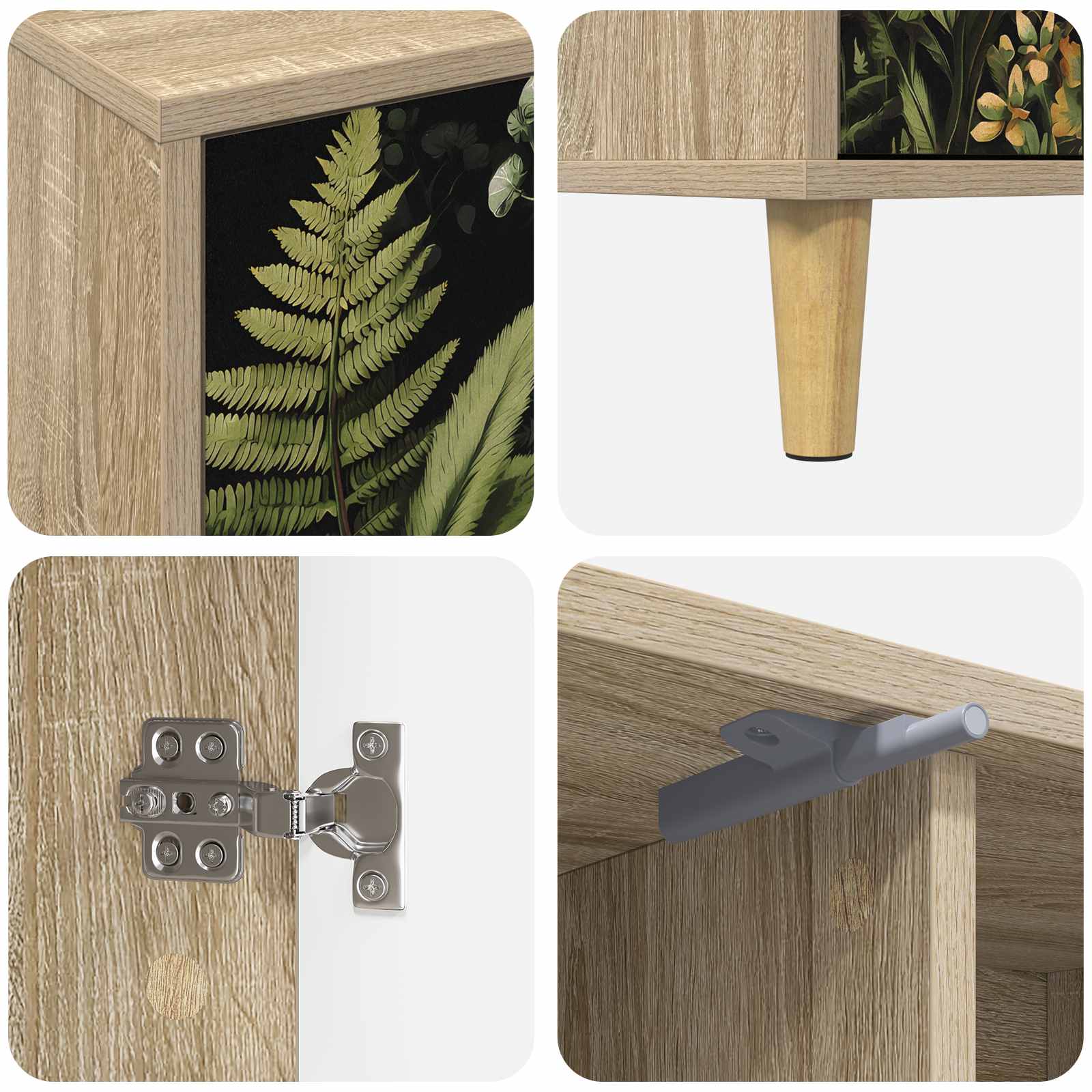 vidaXL Szafka pod telewizor RHENEN 102 x 33 x 50 cm Sonoma