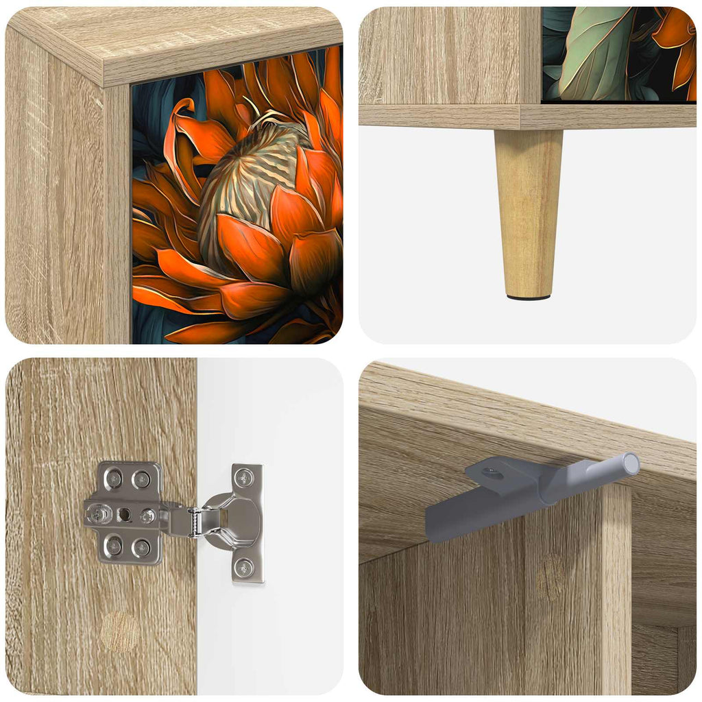vidaXL Szafka pod telewizor LOCHEM 102 x 33 x 50 cm Sonoma