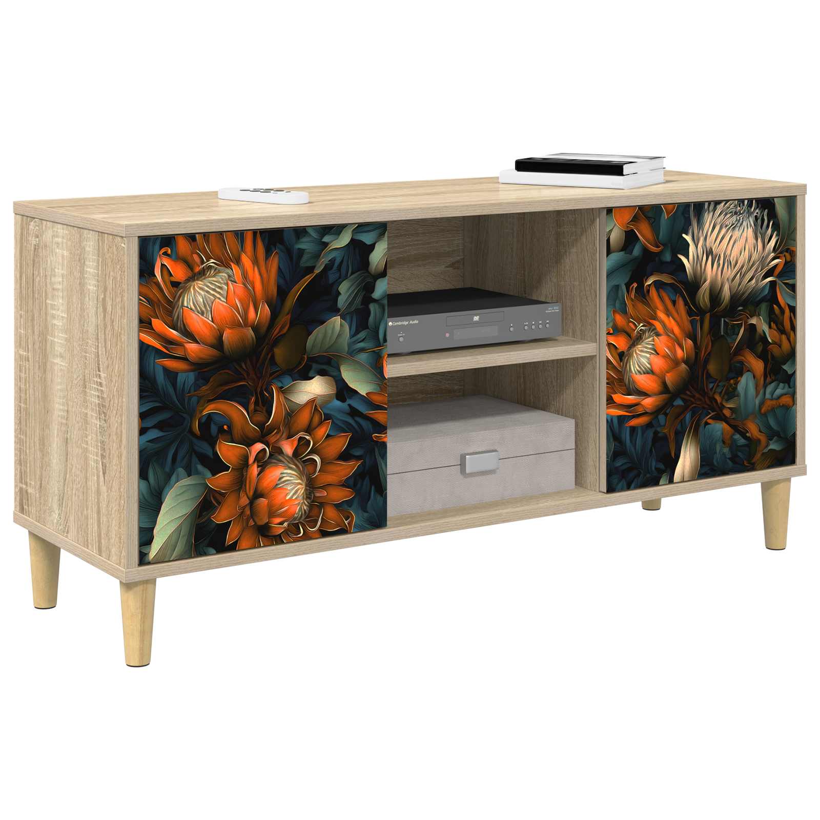 vidaXL Szafka pod telewizor LOCHEM 102 x 33 x 50 cm Sonoma