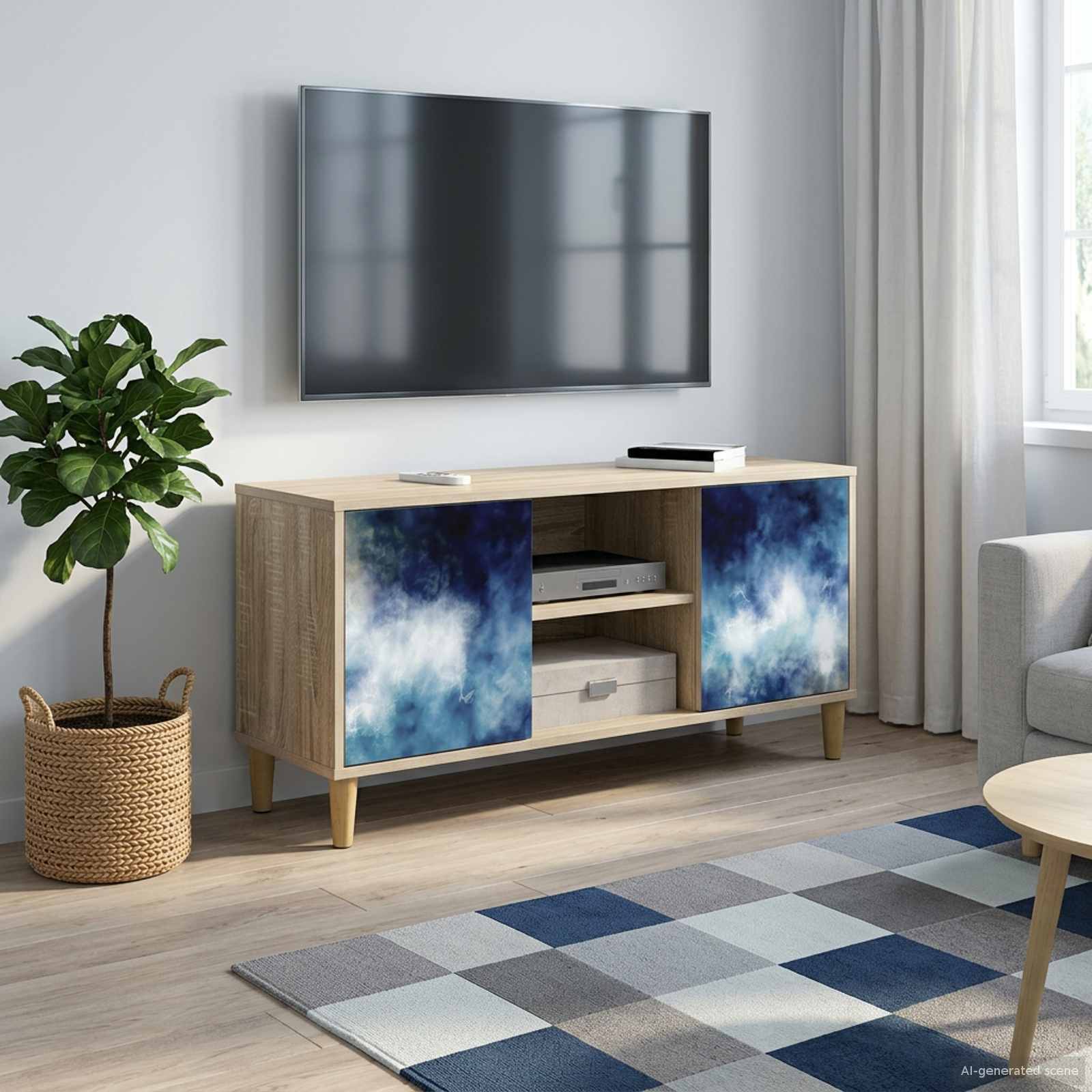 vidaXL Szafka pod telewizor RAALTE 102 x 33 x 50 cm Sonoma