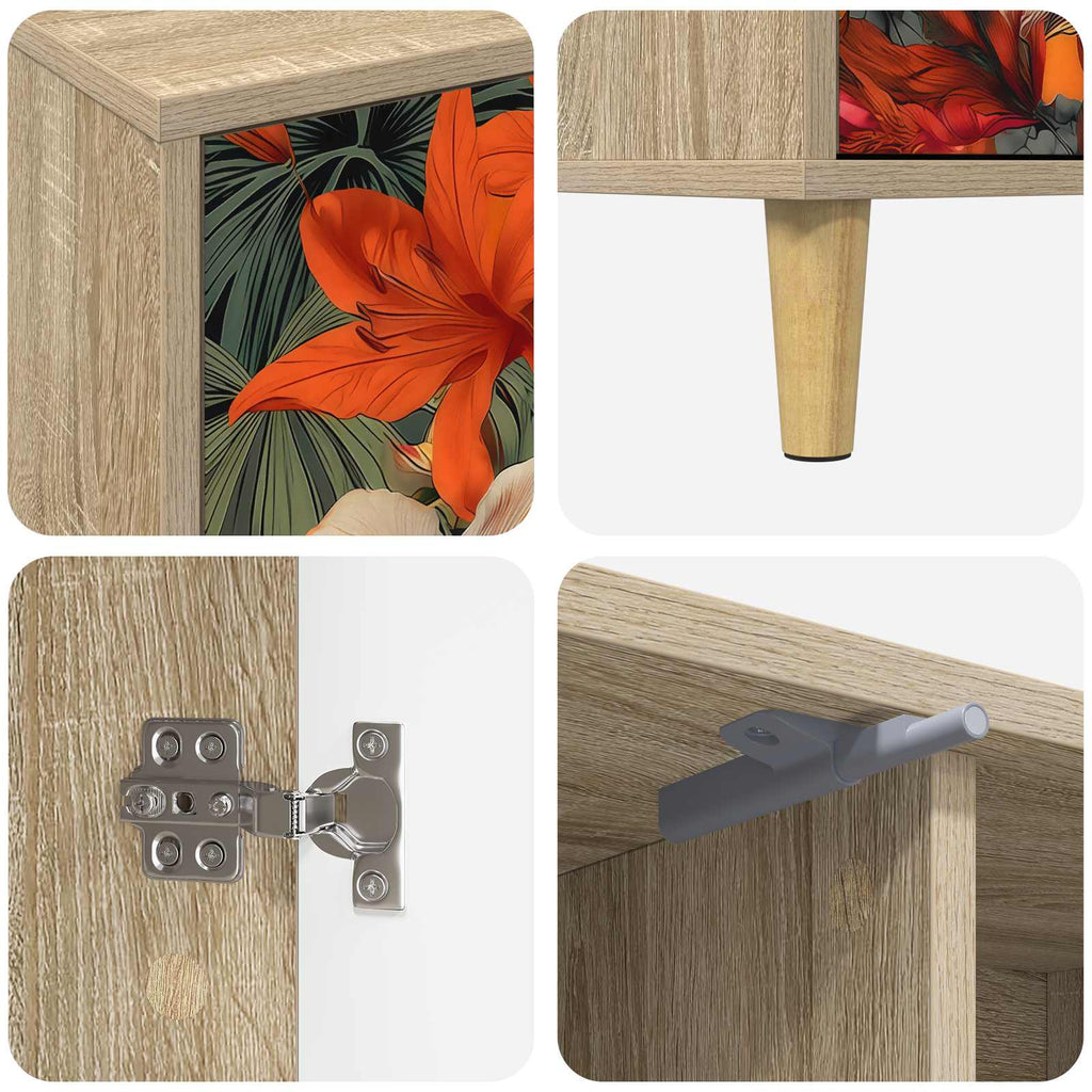 vidaXL Szafka pod telewizor GENNEP 102 x 33 x 50 cm Sonoma