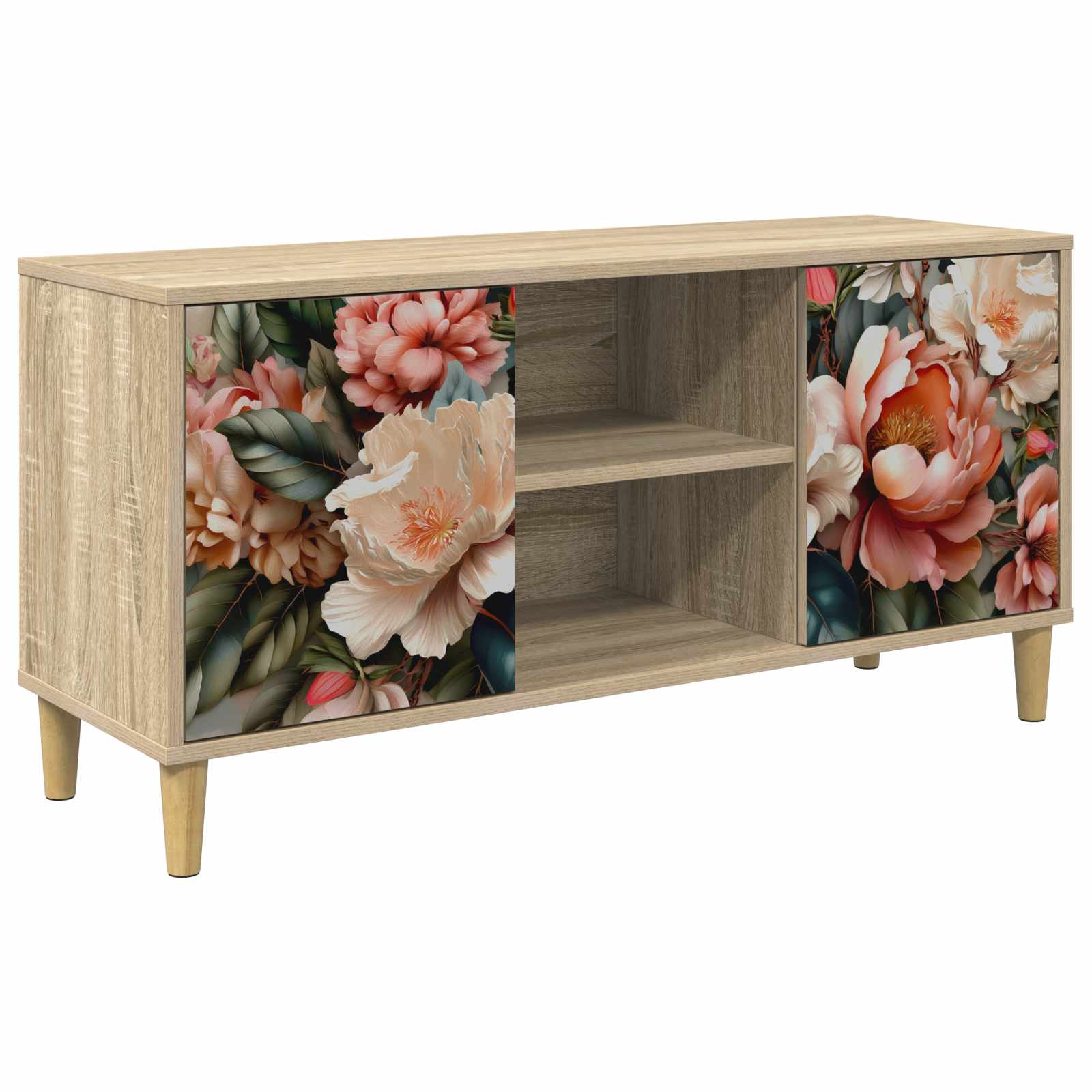 vidaXL Szafka pod telewizor BORNE 102 x 33 x 50 cm Sonoma