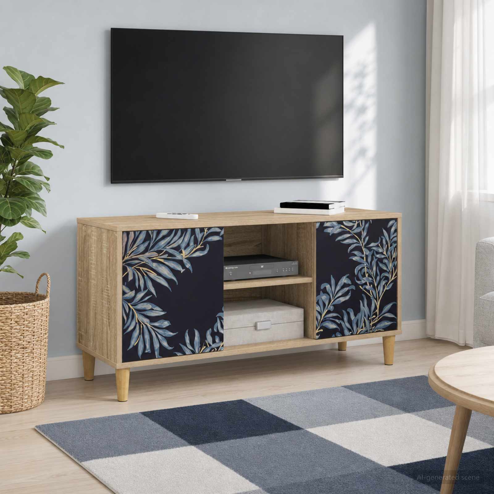 vidaXL Szafka pod telewizor DOKKUM 102 x 33 x 50 cm Sonoma