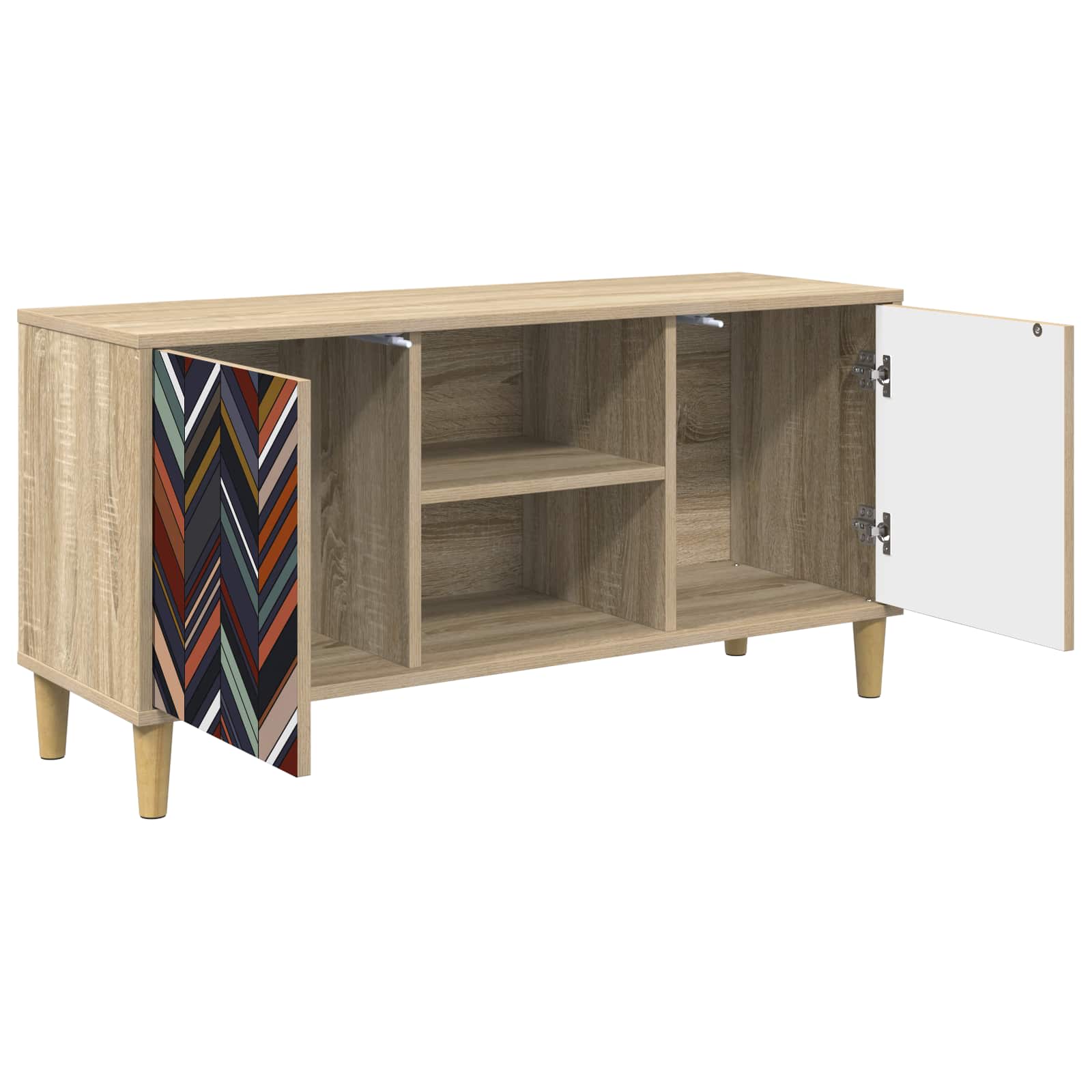 vidaXL Szafka pod telewizor OMMEN 102 x 33 x 50 cm Sonoma