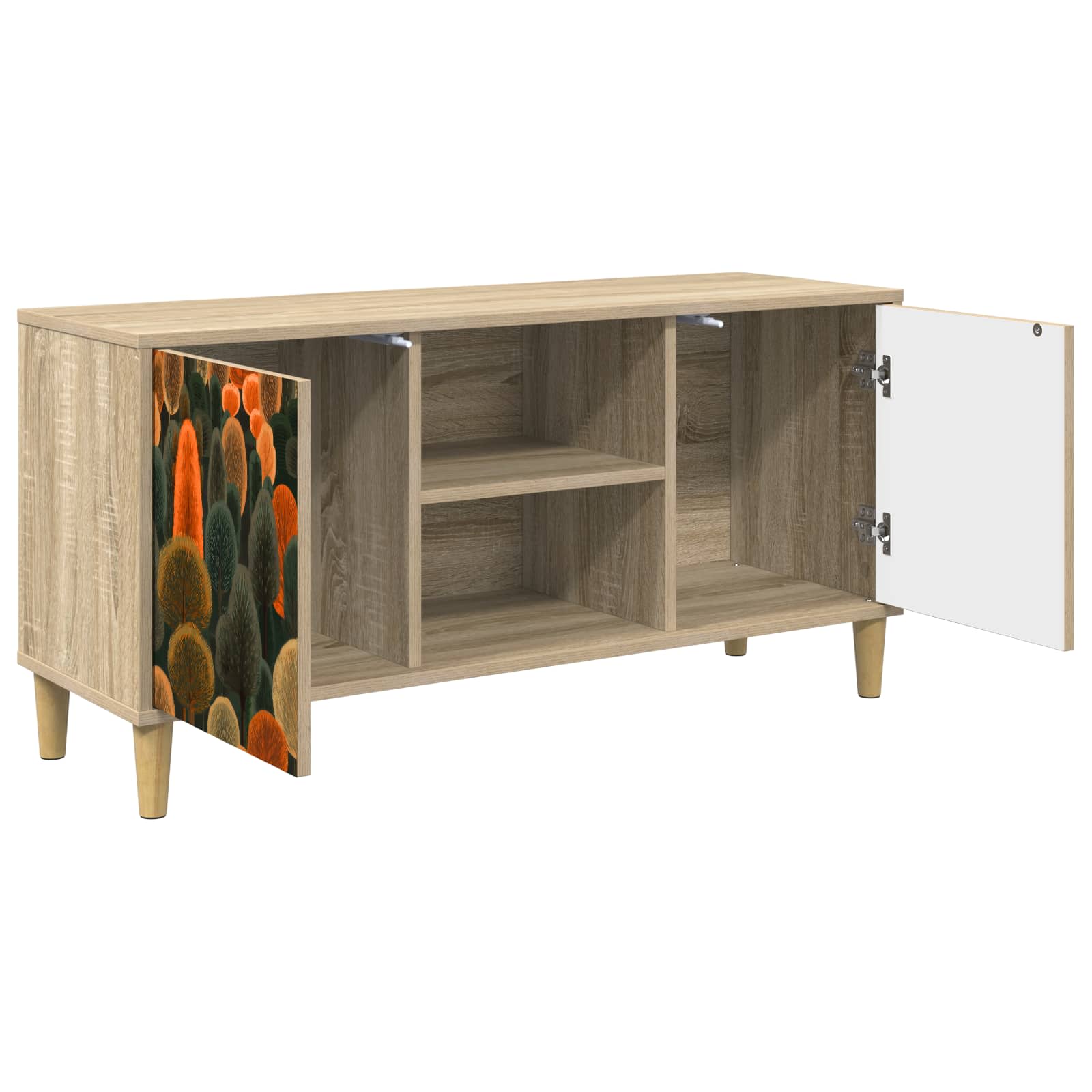 vidaXL Szafka pod telewizor ZAANDAM 102 x 33 x 50 cm Sonoma
