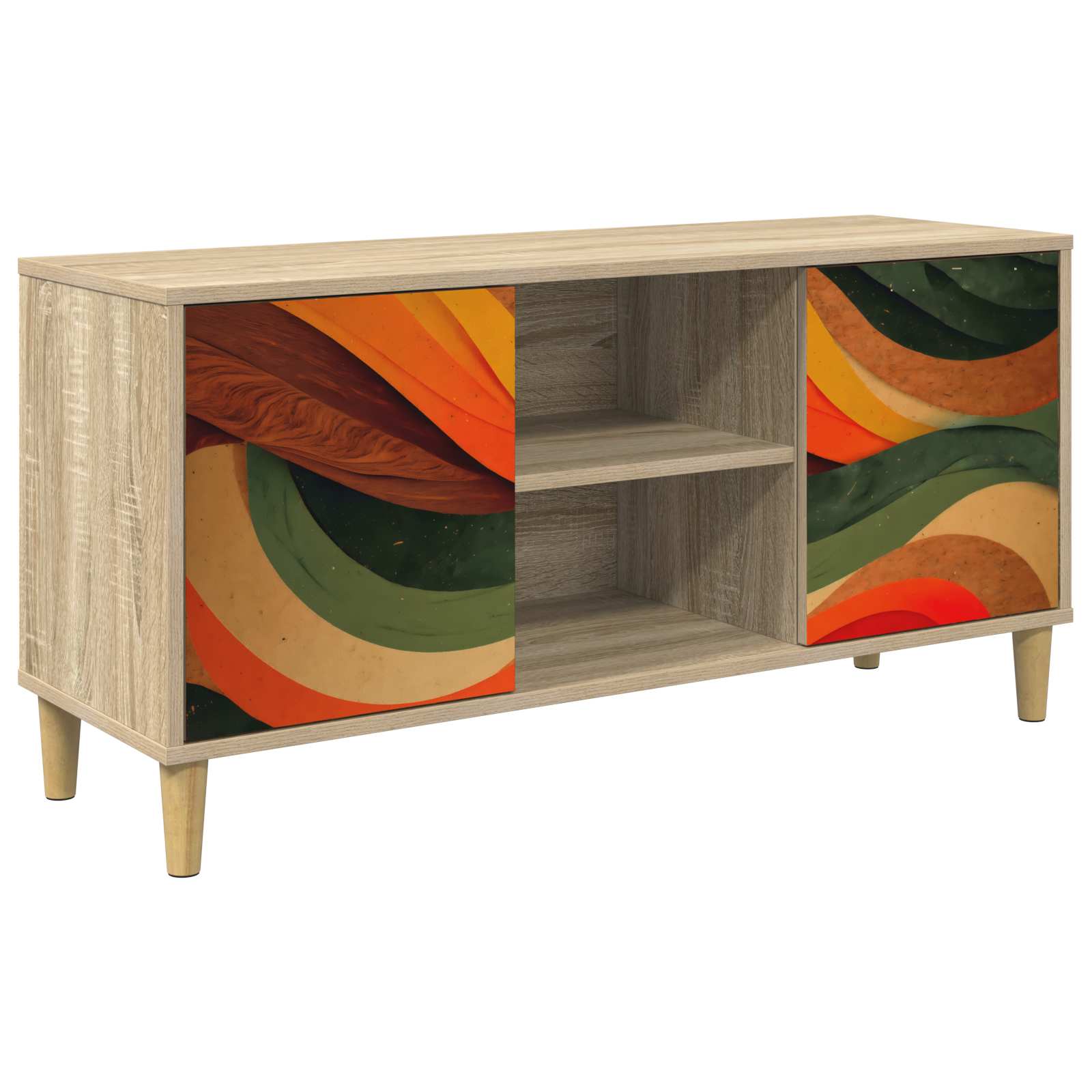 vidaXL Szafka pod telewizor BONN 102 x 33 x 50 cm Sonoma
