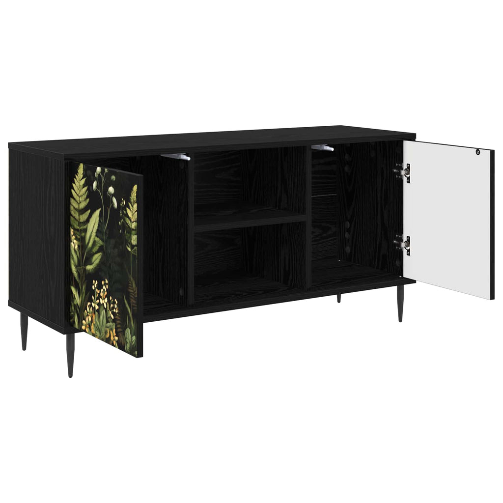 vidaXL Szafka pod telewizor RHENEN 102 x 33 x 51 cm Czarny dąb