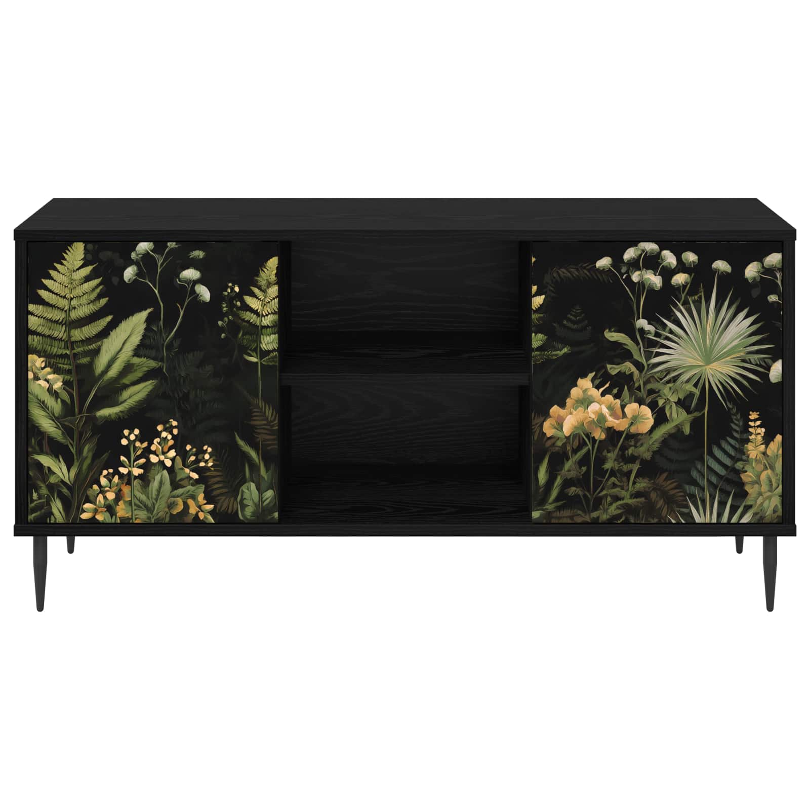 vidaXL Szafka pod telewizor RHENEN 102 x 33 x 51 cm Czarny dąb