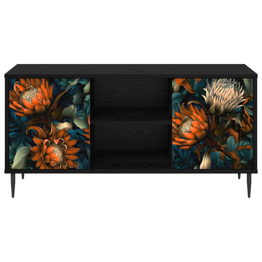 vidaXL Szafka pod telewizor LOCHEM 102 x 33 x 51 cm Czarny dąb