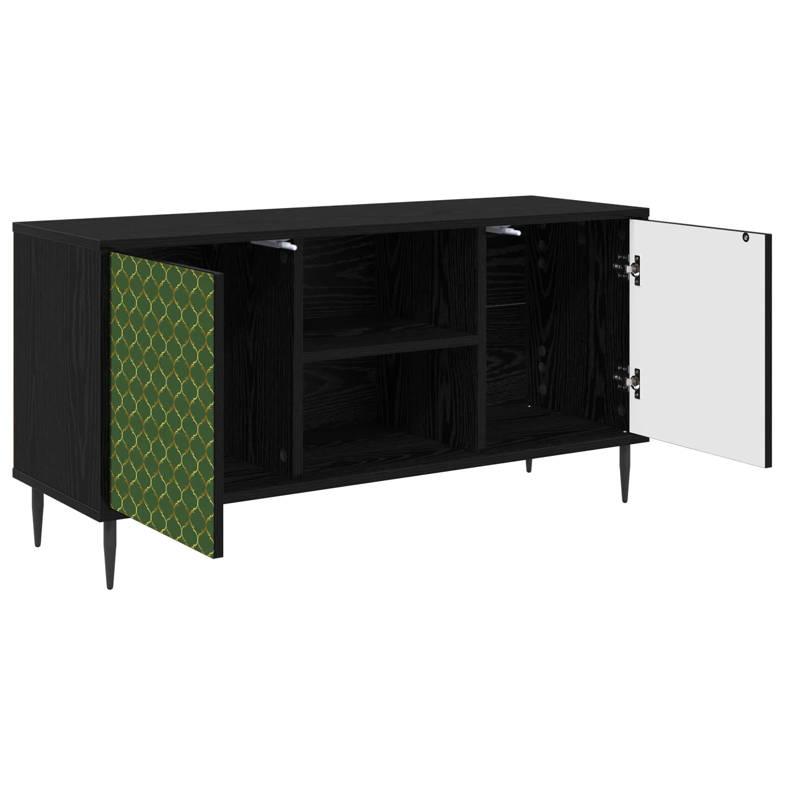 vidaXL Szafka pod telewizor GELEEN 102 x 33 x 51 cm Czarny dąb