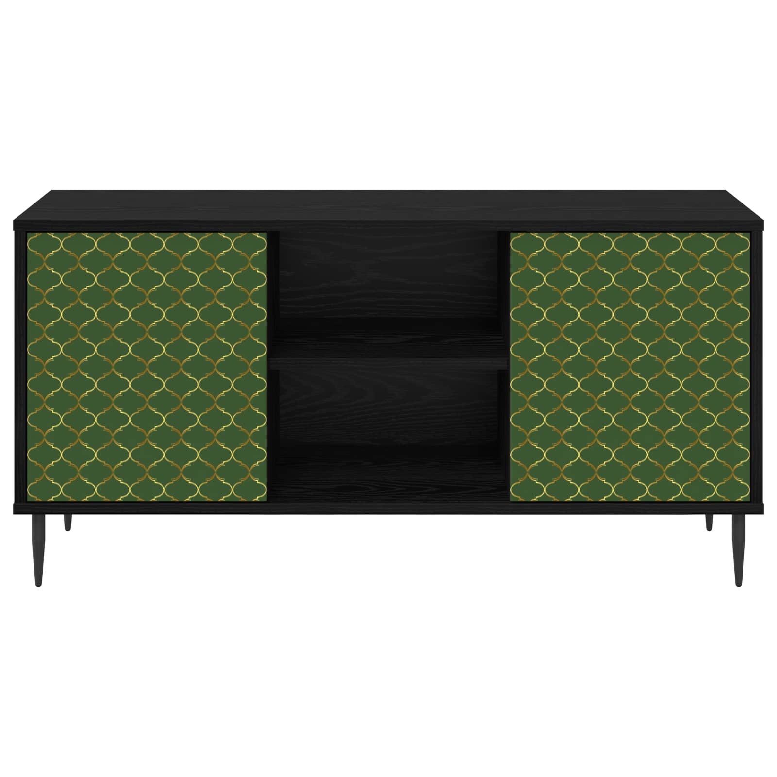 vidaXL Szafka pod telewizor GELEEN 102 x 33 x 51 cm Czarny dąb