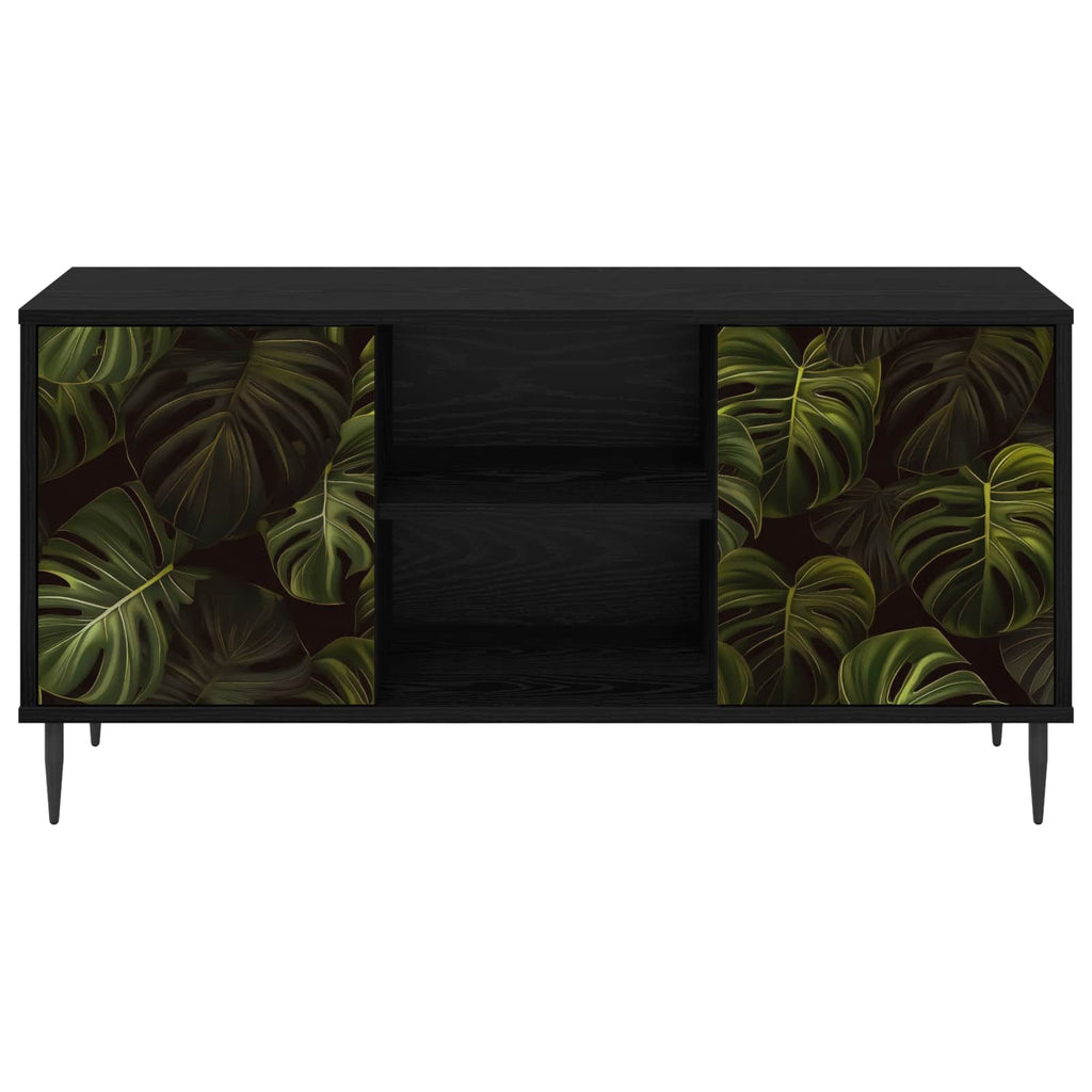 vidaXL Szafka pod telewizor ELBURG 102 x 33 x 51 cm Czarny dąb