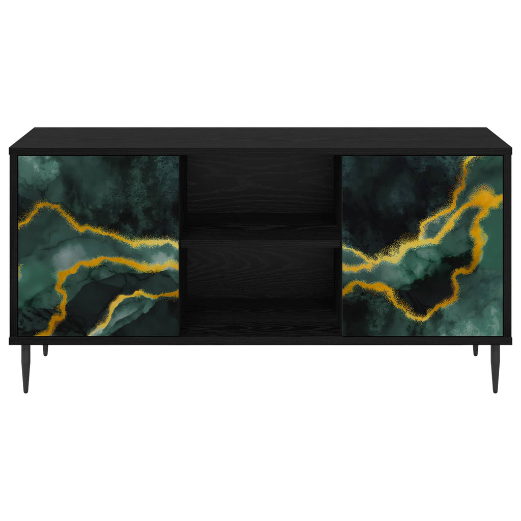 vidaXL Szafka pod telewizor WIJHE 102 x 33 x 51 cm Czarny dąb