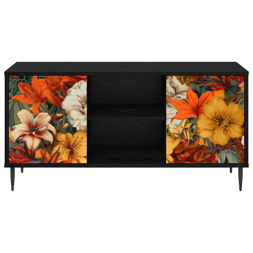 vidaXL Szafka pod telewizor GENNEP 102 x 33 x 51 cm Czarny dąb