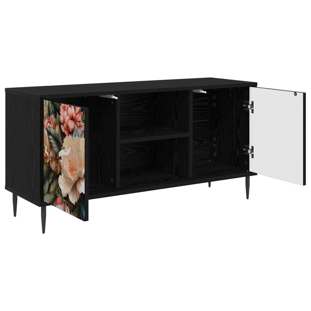 vidaXL Szafka pod telewizor BORNE 102 x 33 x 51 cm Czarny dąb