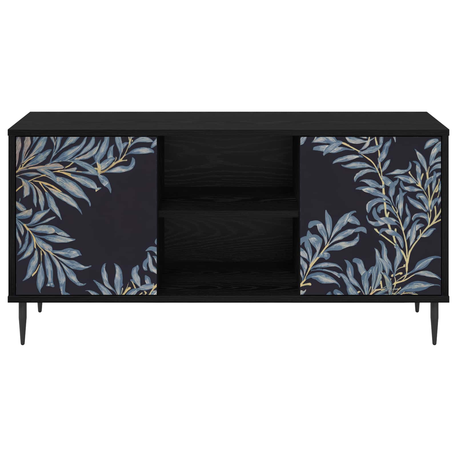 vidaXL Szafka pod telewizor DOKKUM 102 x 33 x 51 cm Czarny dąb