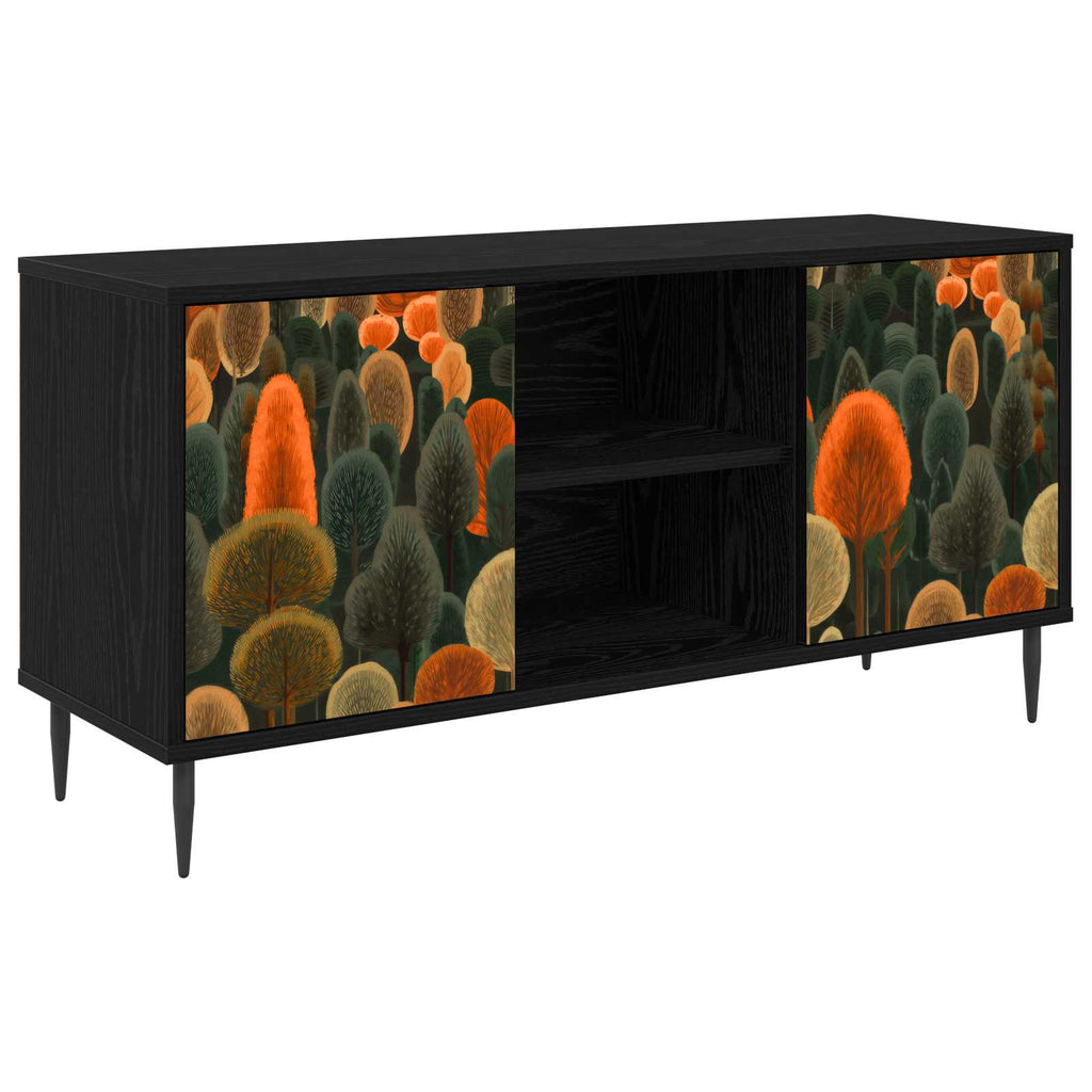 vidaXL Szafka pod telewizor ZAANDAM 102 x 33 x 51 cm Czarny dąb