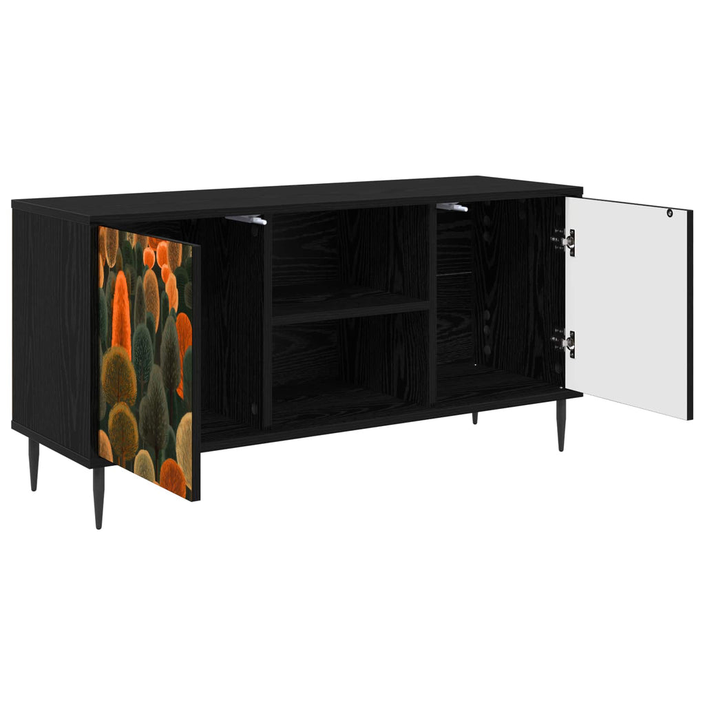vidaXL Szafka pod telewizor ZAANDAM 102 x 33 x 51 cm Czarny dąb