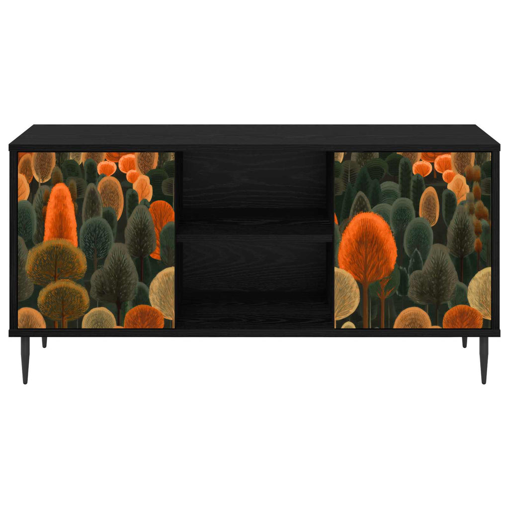 vidaXL Szafka pod telewizor ZAANDAM 102 x 33 x 51 cm Czarny dąb