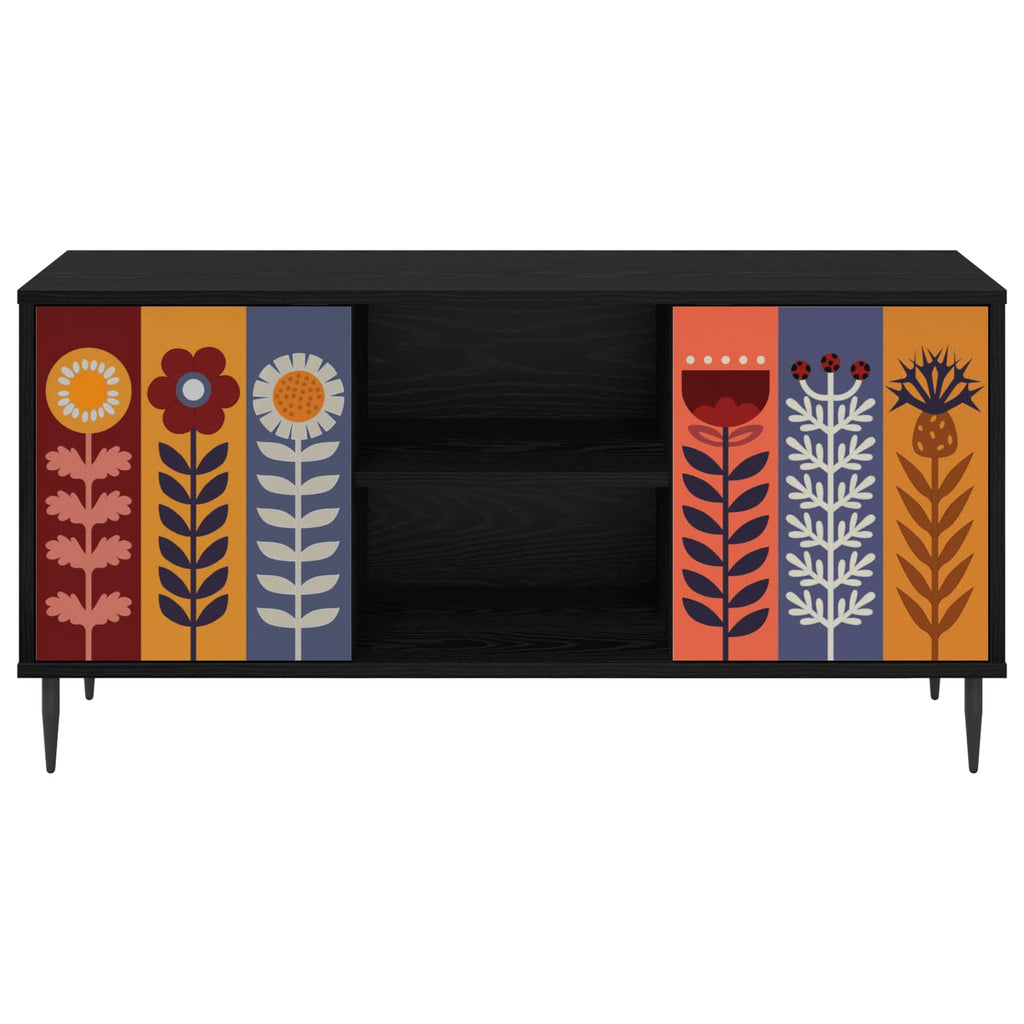 vidaXL Szafka pod telewizor ESSEN 102 x 33 x 51 cm Czarny dąb