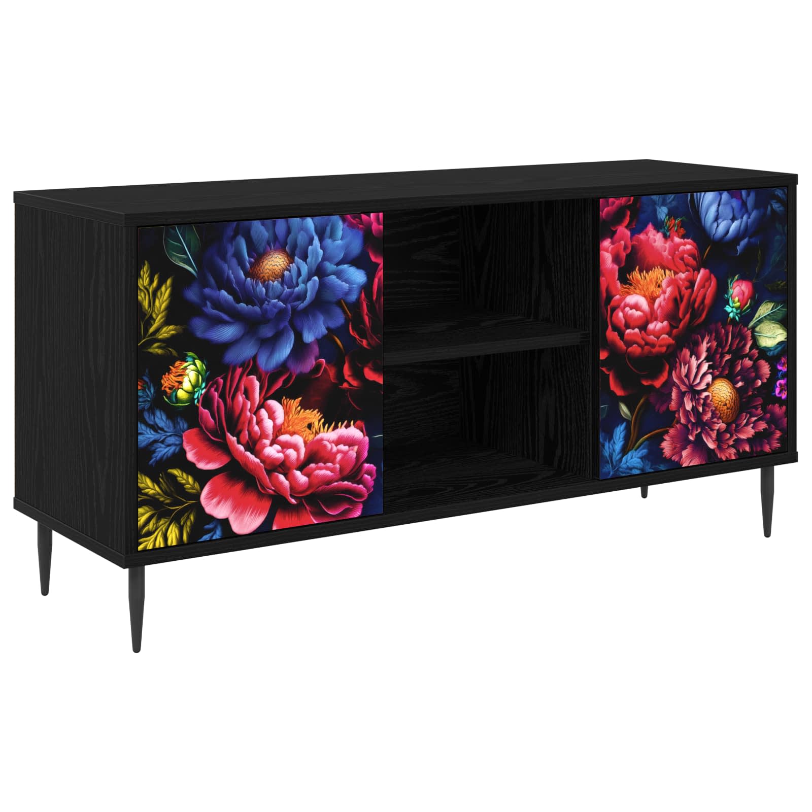 vidaXL Szafka pod telewizor KIEL 102 x 33 x 51 cm Czarny dąb