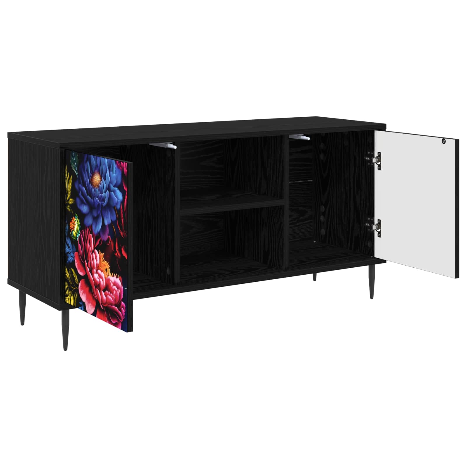 vidaXL Szafka pod telewizor KIEL 102 x 33 x 51 cm Czarny dąb