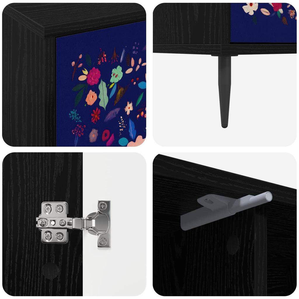 vidaXL Szafka pod telewizor MAINZ 102 x 33 x 51 cm Czarny dąb