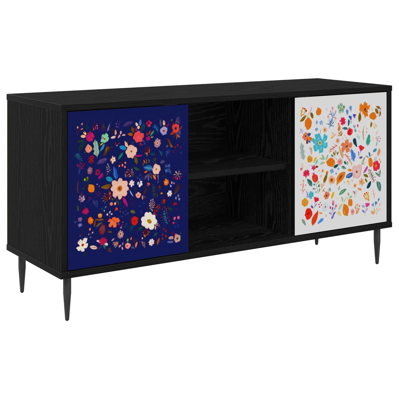 vidaXL Szafka pod telewizor MAINZ 102 x 33 x 51 cm Czarny dąb