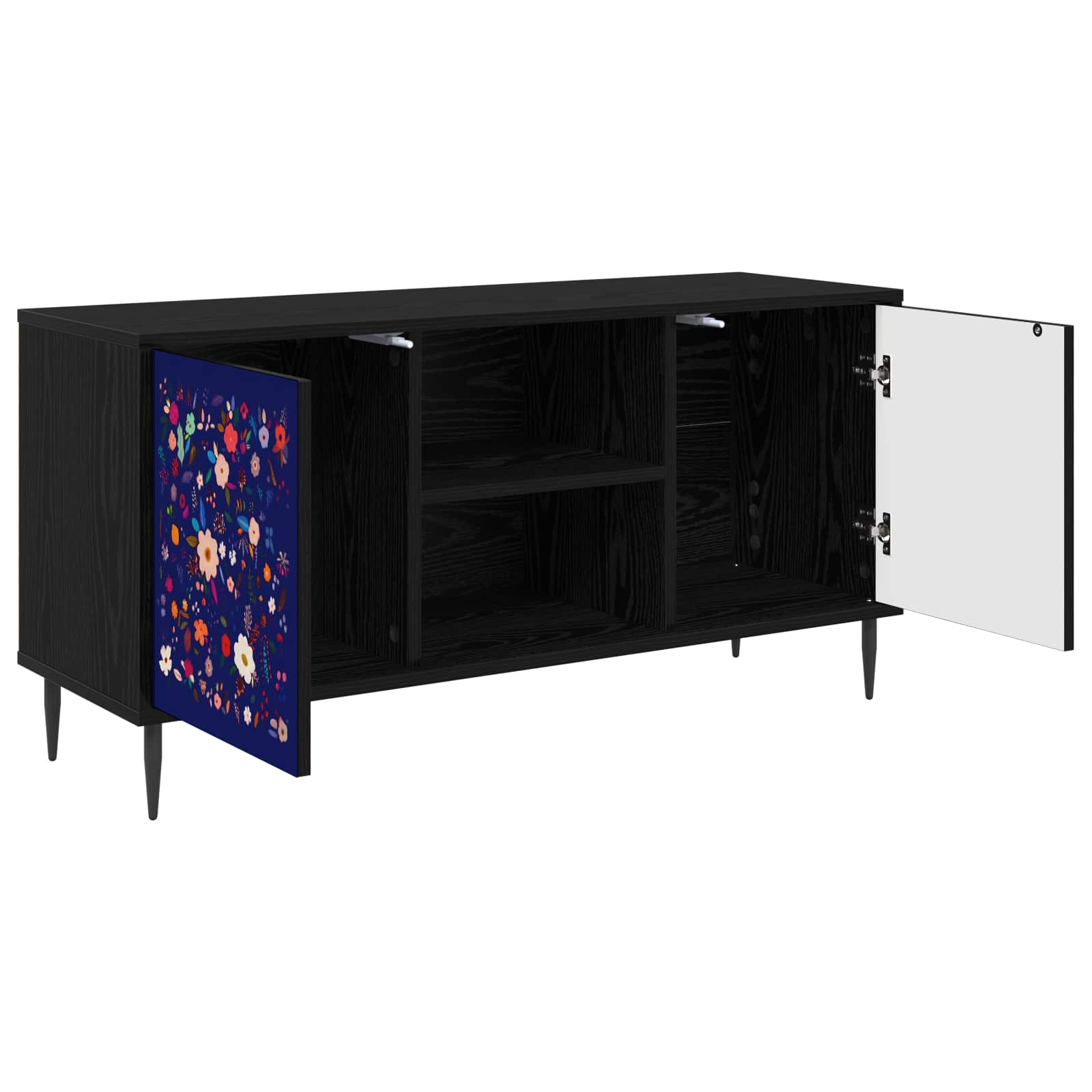 vidaXL Szafka pod telewizor MAINZ 102 x 33 x 51 cm Czarny dąb