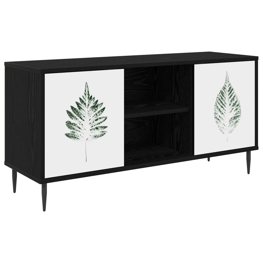 vidaXL Szafka pod telewizor HANAU 102 x 33 x 51 cm Czarny dąb