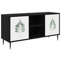 vidaXL Szafka pod telewizor HANAU 102 x 33 x 51 cm Czarny dąb