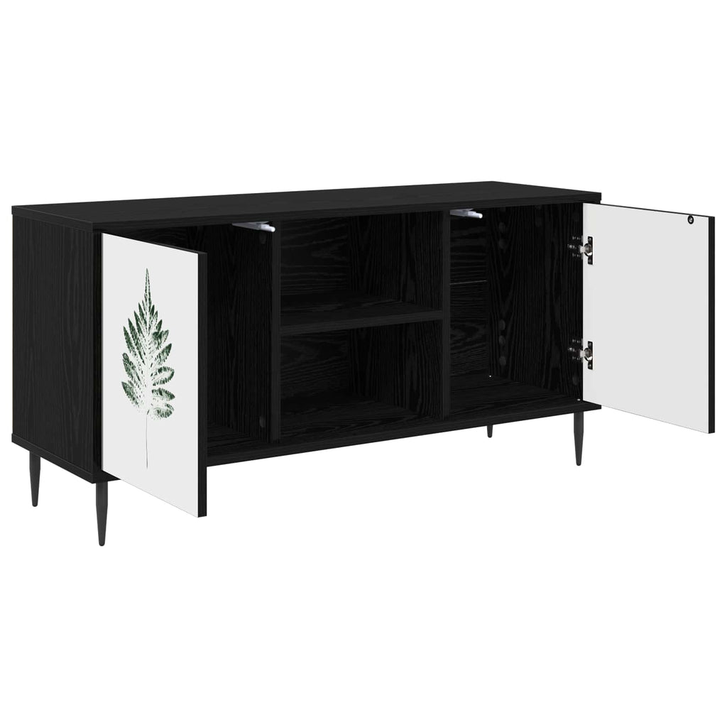 vidaXL Szafka pod telewizor HANAU 102 x 33 x 51 cm Czarny dąb